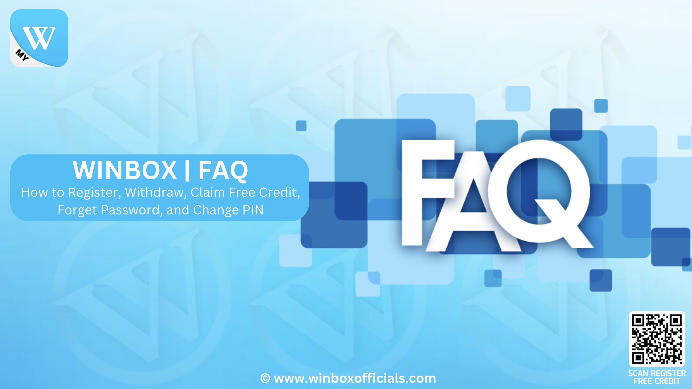 WINBOX | WINBOX Reset Password Banner | WINBOX FAQ | Change PIN